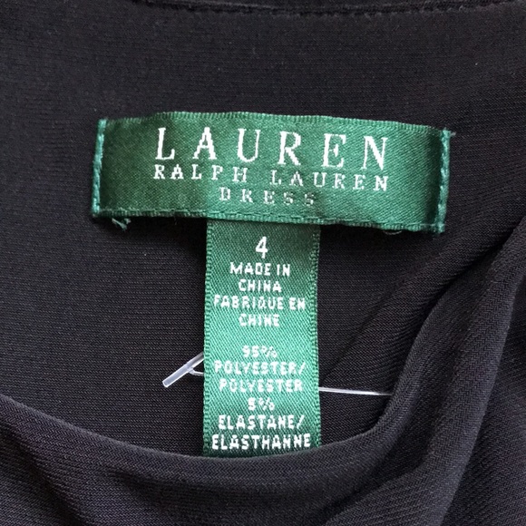 Ralph Lauren Black Maxi Asymmetrical Dress Size 4 - Picture 6 of 7